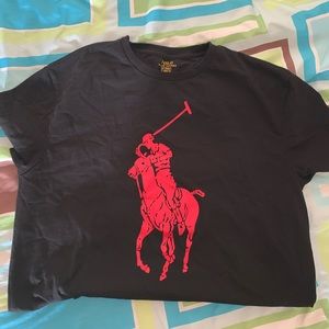 Polo Ralph Lauren T-Shirt Black Red Big Horse